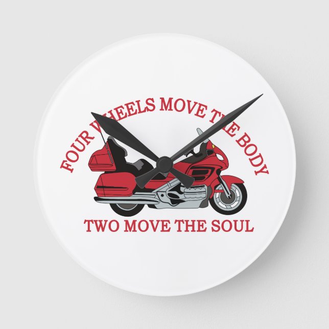 Två hjul rund klocka (Framsida)