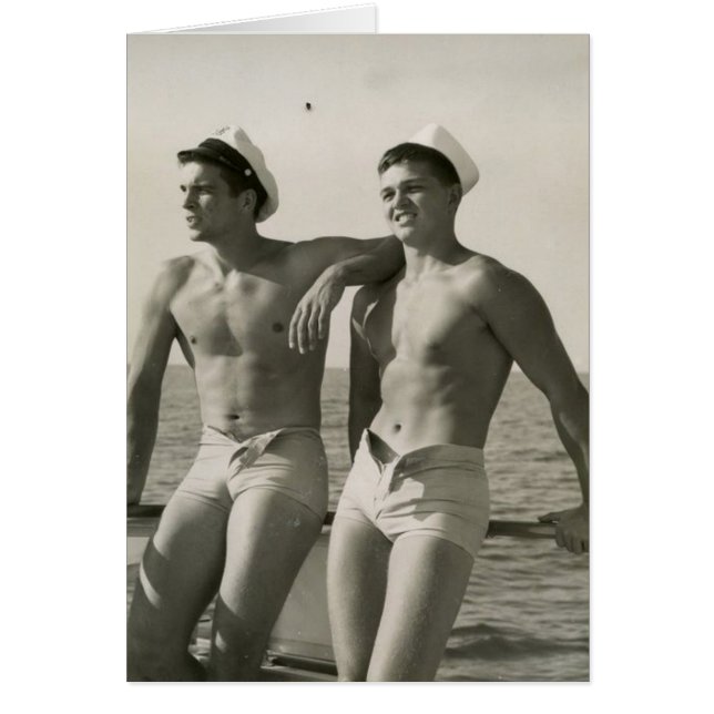 Två hoade sjömän OBS kort (Framsidan)