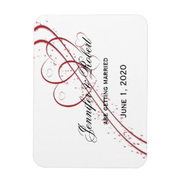 Två hörn som en Spara datum Magnet