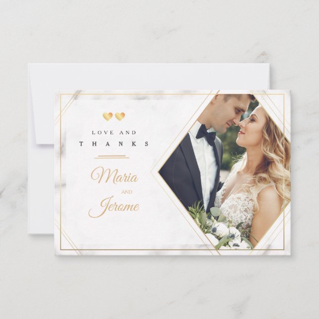 Två hörningar Foto-tackkort Inbjudningar (Framsida)