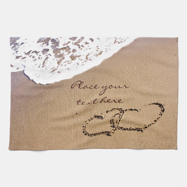 Två hörningar i handboken kökshandduk (Horisontell)