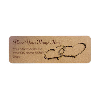 Två hörningar i handboken returadress etikett