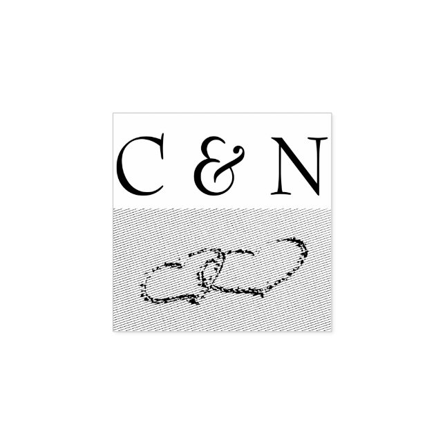 Två hörningar i handboken stämpel (Tryck)