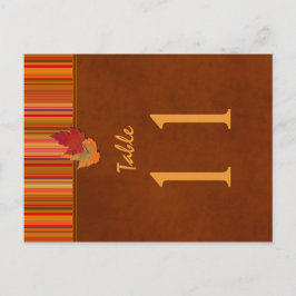 Två Höst löv och Rand-Bordsnumret Vykort