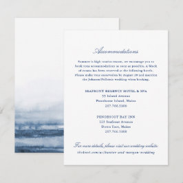 Två Hotels Bröllop-inmatningskort - Penobscot Tilläggskort