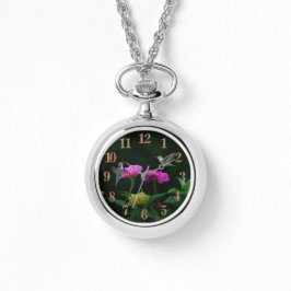 Två Hummingbird Necklace eWatch Watch Watch Armbandsur
