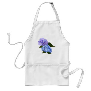 Två Hydrangea Lavender och Blue Förkläde