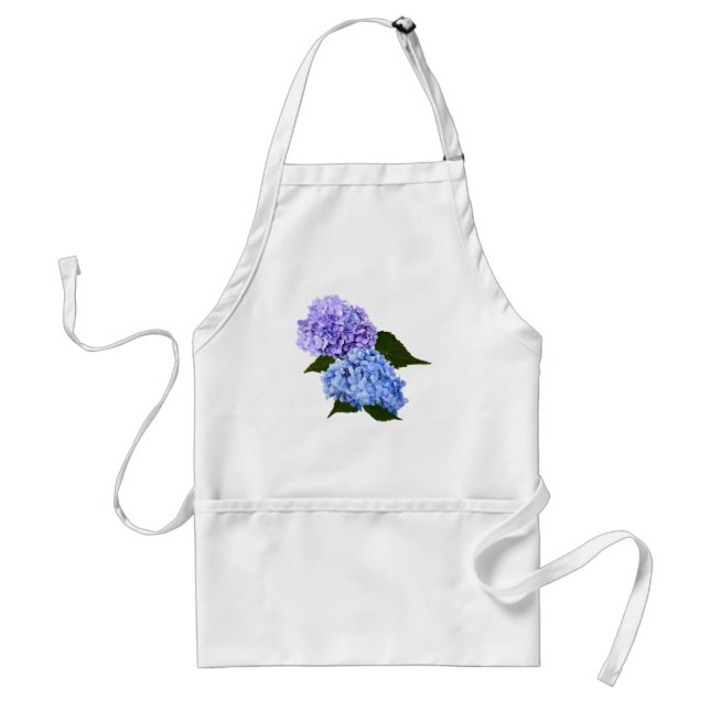 Två Hydrangea Lavender och Blue Förkläde (Framsidan)