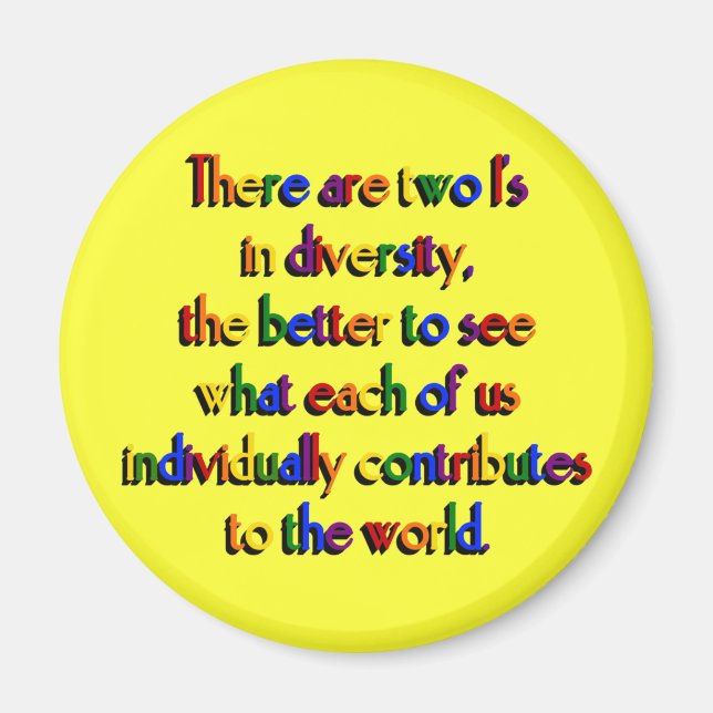 Två i Diversity Magnet (Framsidan)