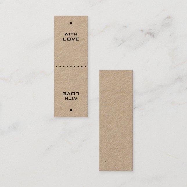 Två i en Snyggt Mini Gift-Märkre Visitkort (Fram/baksida)