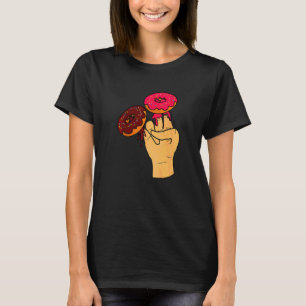 Två i rosa en i stinken Chockerande vuxen Humor T Shirt