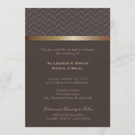 Två inbjudningar från Grooms-Gay Bröllop ı