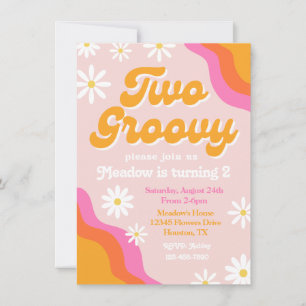 Två inbjudningar till Groovy Birthday   Groovy Bir