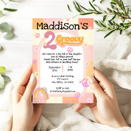Två inbjudningar till Groovy Girls på födelsedagen