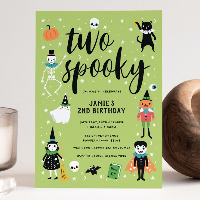 Två inbjudningar till taloky Halloween (Skapare uppladdad)