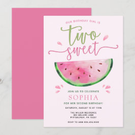 Två inbjudningar till Watermelon Birthday