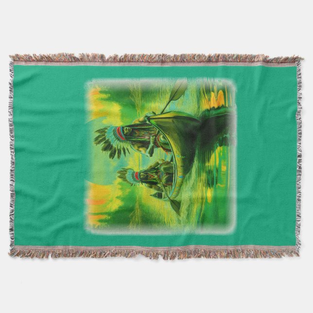 Två indier flyter vid Sjö Filt (Framsidan)