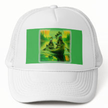 Två indier flyter vid Sjö