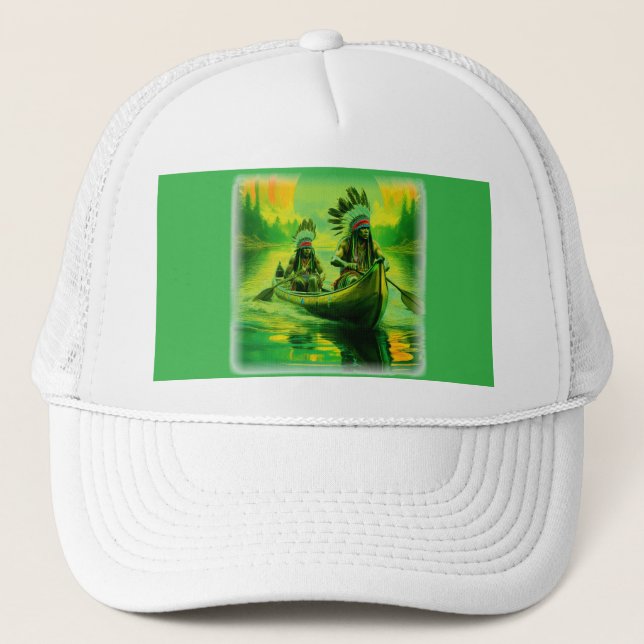 Två indier flyter vid Sjö Keps (Framsida)