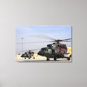 Två irakiska helikoptrar för höft Mi-17 Canvastryck