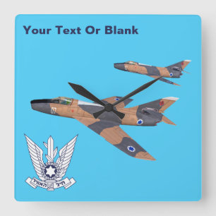 Två israeliska Toppen Mystères Fyrkantig Klocka