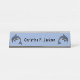 Två joggade Gnistror som blå vita delfiner