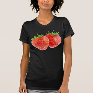 Två jordgubbar t shirt