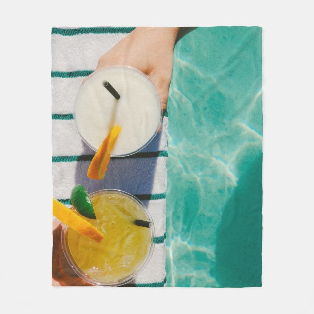 Två juicer kopp fleecefilt (Framsidan)