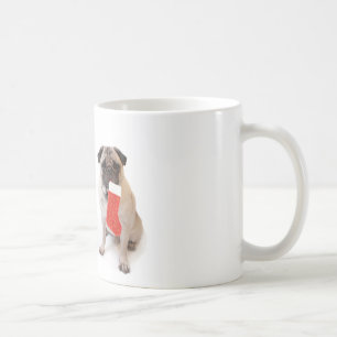 Två julmops kaffemugg