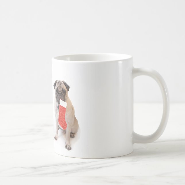 Två julmops kaffemugg (Höger)
