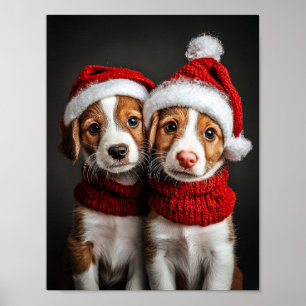 Två julvalpar poster