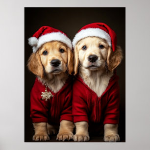 Två julvalpar poster