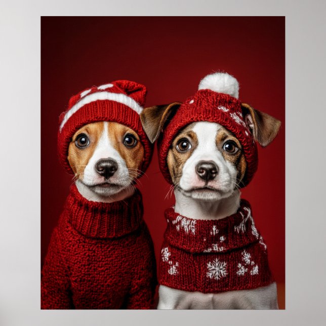 Två julvalpar poster (Framsidan)