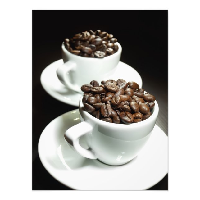 Två kaffe koppar fototryck (Framsidan)