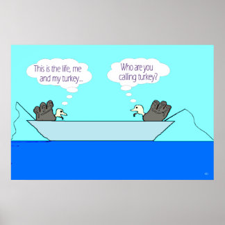 Två kalkoner - min Turkiet affisch
