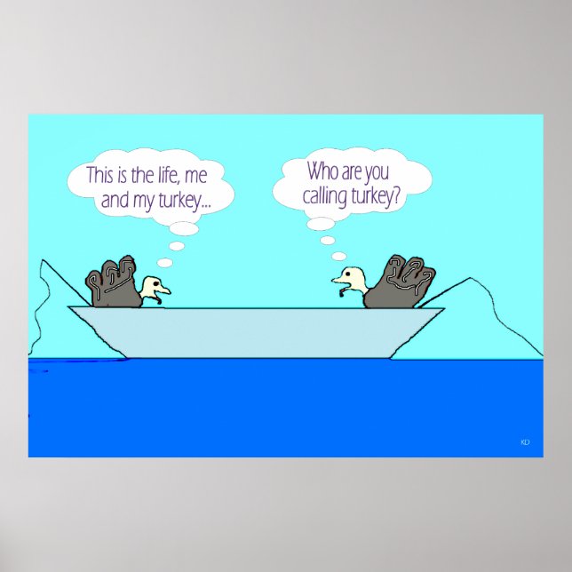 Två kalkoner - min Turkiet affisch (Framsidan)