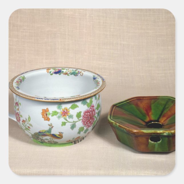 Två kammarstolpar fyrkantigt klistermärke (Framsida)