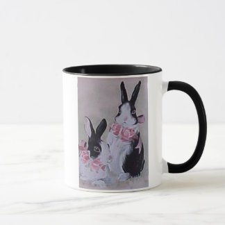 Två kaniner mugg