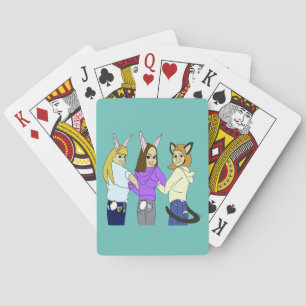 Två kaniner och en kattunge casinokort