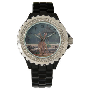 två kärleksfulla giraffer armbandsur