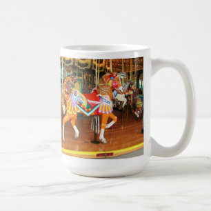 Två karusellhästar Seattle Zoo Kaffemugg