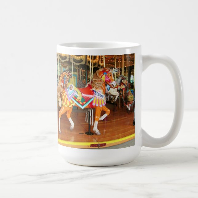 Två karusellhästar Seattle Zoo Kaffemugg (Höger)