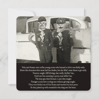 Två Kat-diskar kör ner vägen till Perdition Anteckningskort