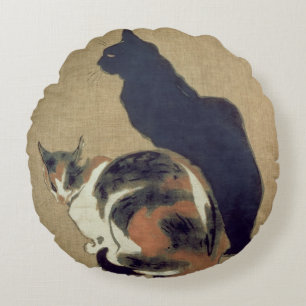 Två katter, 1894 rund kudde