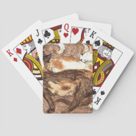 Två katter (av Franz Marc) Casinokort