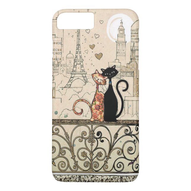 Två katter i Kärlek Case-Mate iPhone Skal (Baksida)