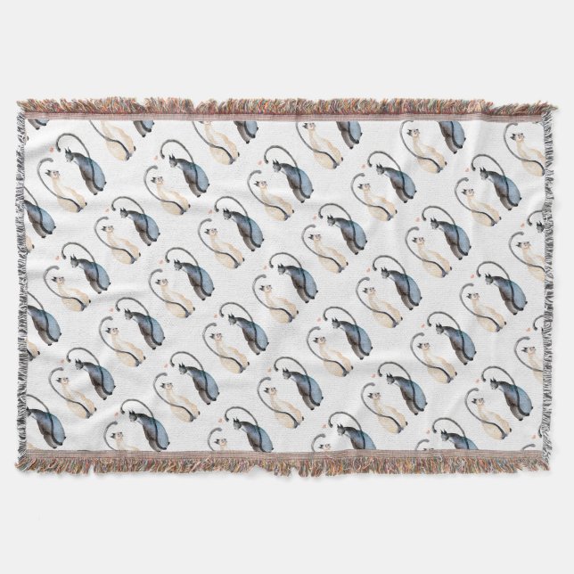 Två katter i Kärlek Filt (Framsidan)