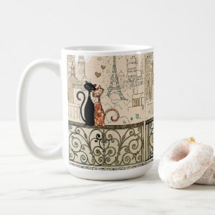 Två katter i Kärlek Kaffemugg