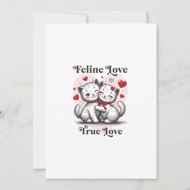 Två katter i Kärlek: Snuggling och Scratching unde Inbjudningar (Framsida)