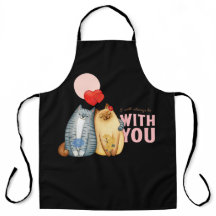 Två katter med hjärtklappning och romantik